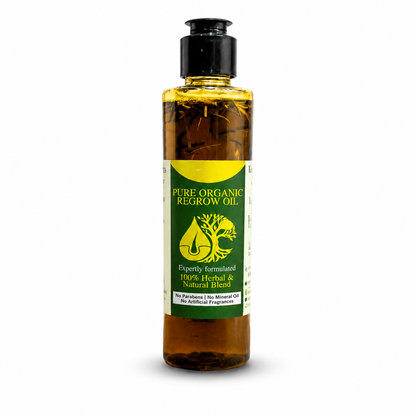 Pure Organic Regrow Hair Oil | 100% Herbal Formula